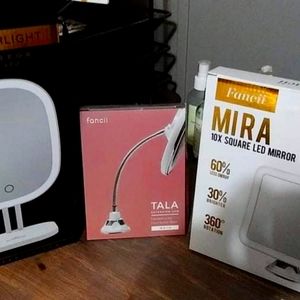 Impression Vanity Co. Lighted Vanity Mirror. fancii Mira 10× zoom with Arm piece